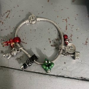 Pandora Avengers Bracelet with charms.